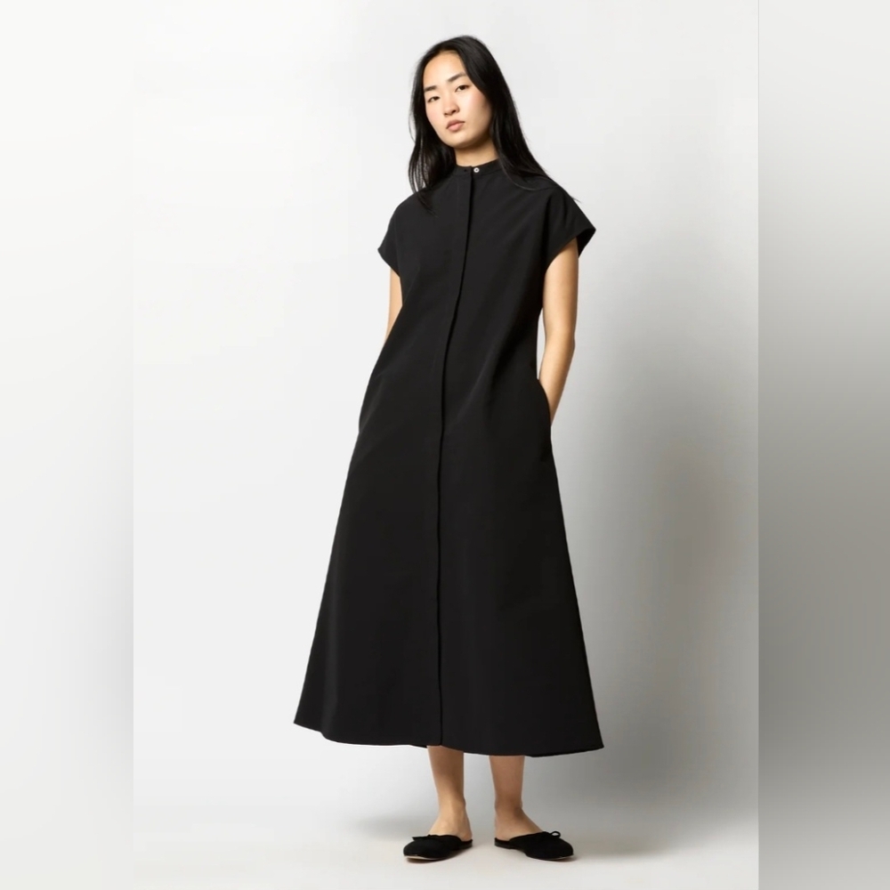 Ann Mashburn Gianna Maxi Shirt Dress Navy